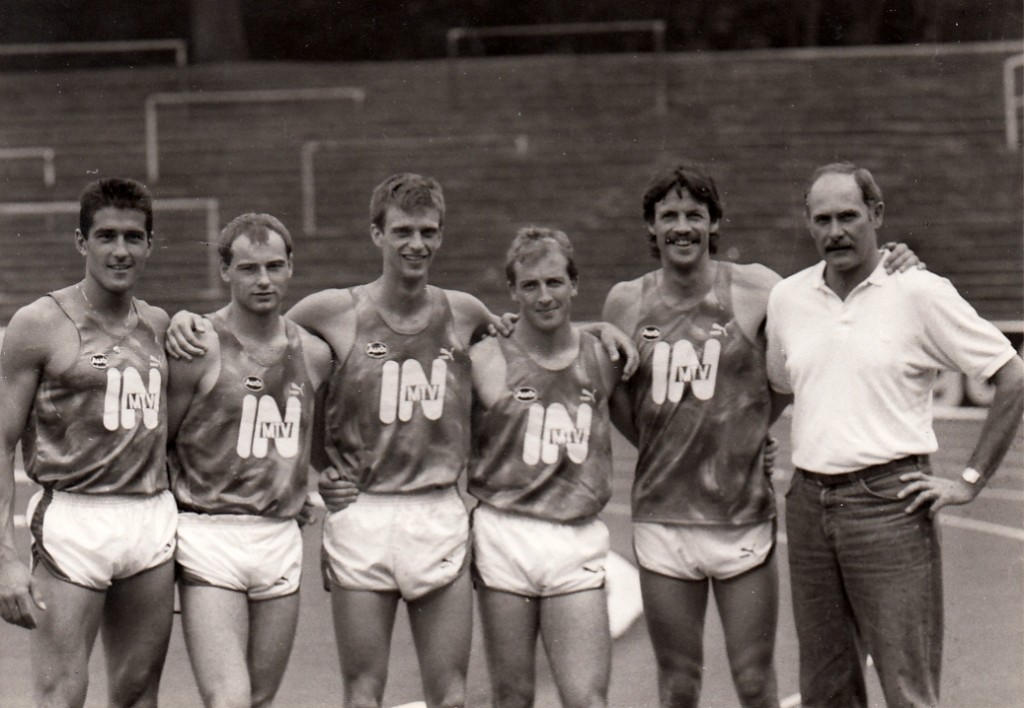 Mittelstreckler mit Trainer 1989