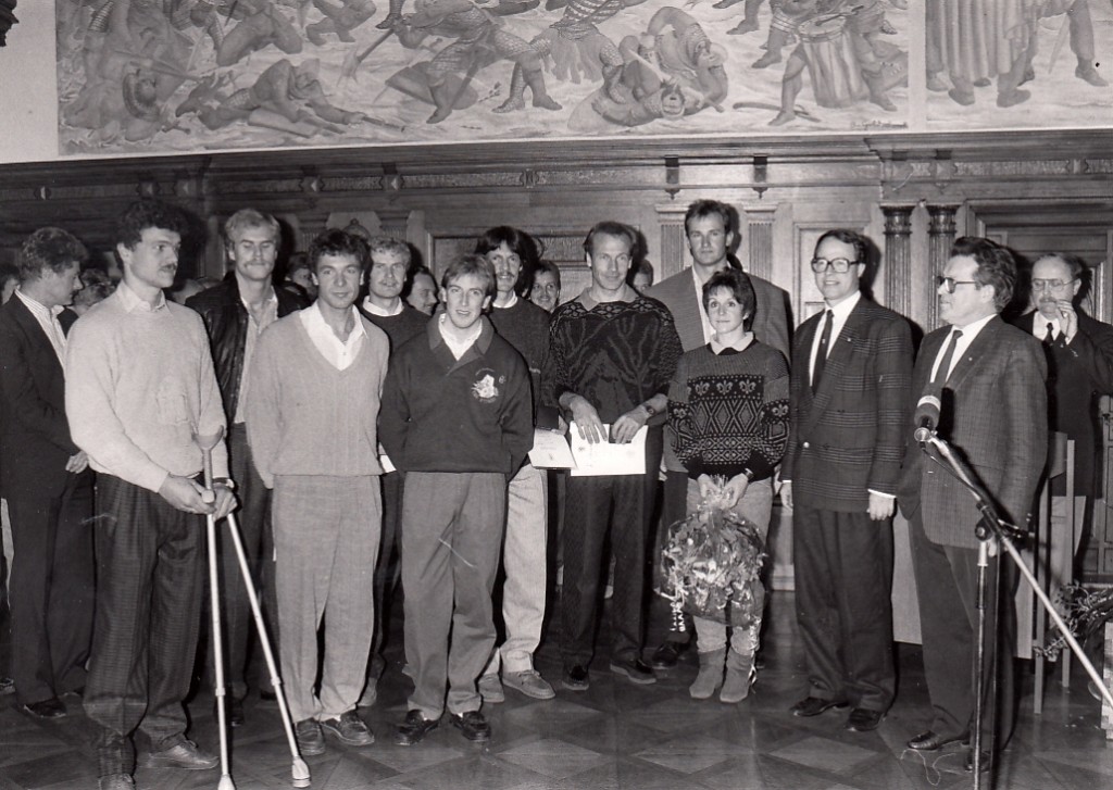 Sportlerehrung im Rathaus 1984